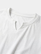 T-shirt aderente a coste in misto cotone - Aurelio Club