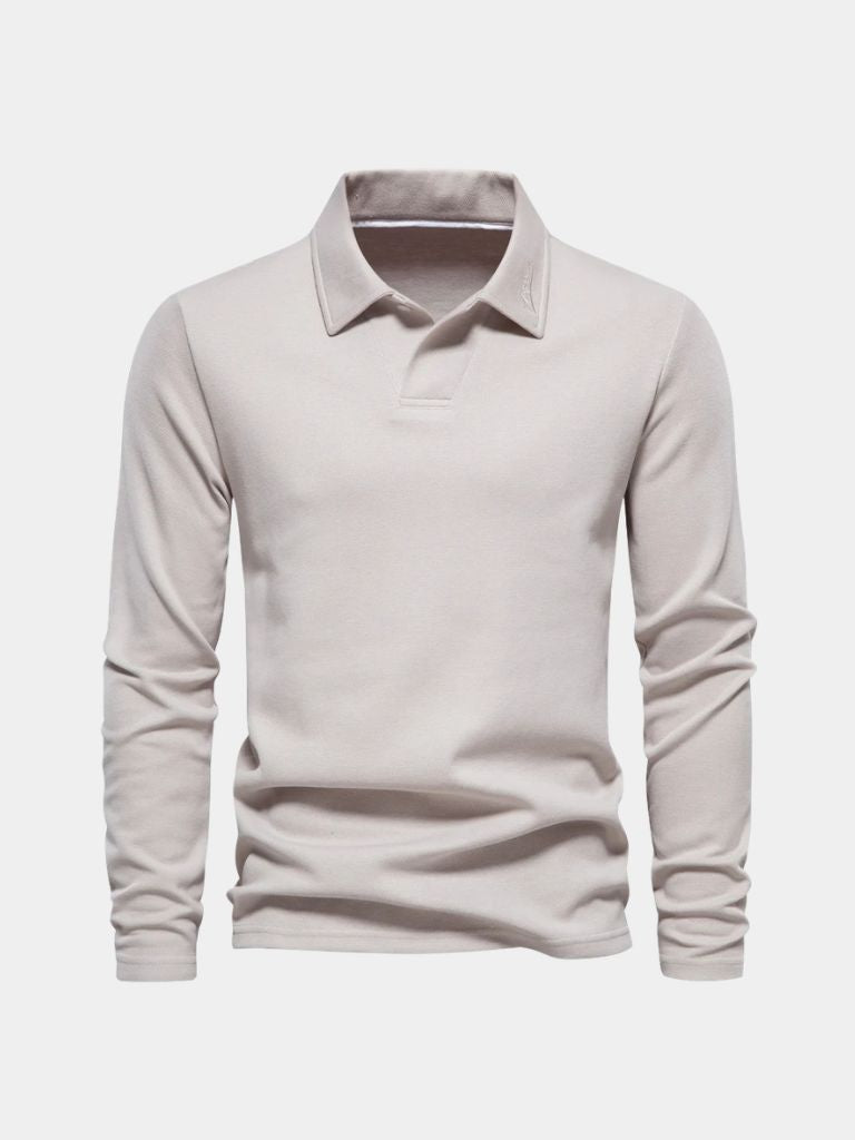 Polo Linear in misto cotone con motivo geometrico - Aurelio Club