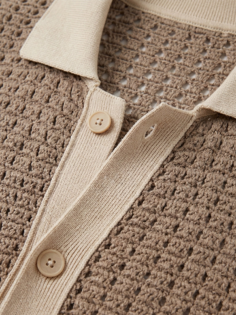 Camicia a maniche corte con pannelli - Aurelio Club
