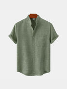Camicia in lino a maniche corte Resort - Aurelio Club