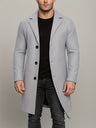Cappotto uomo classico con revers e bottoni