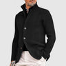 Cardigan uomo in maglia con collo alto e bottoni