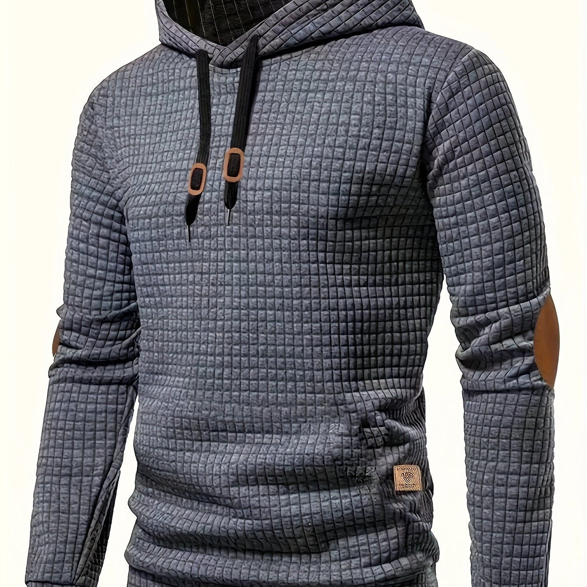 Maglia uomo a quadri con cappuccio