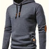 Maglia uomo a quadri con cappuccio