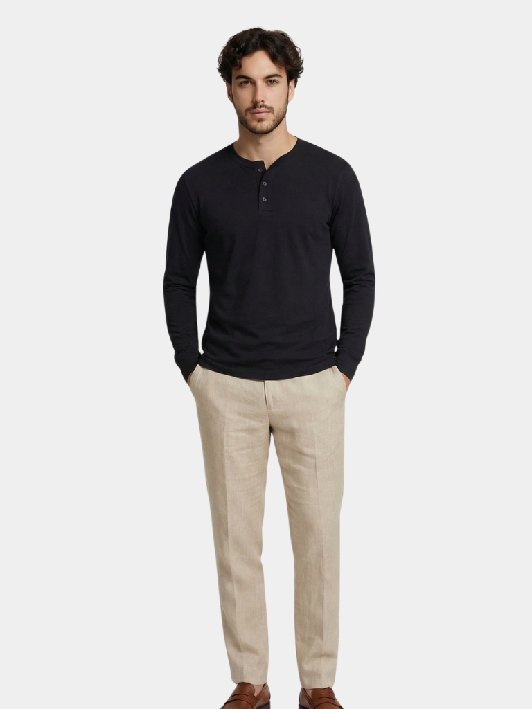 Maglia serafino a maniche lunghe Minimal - Aurelio Club