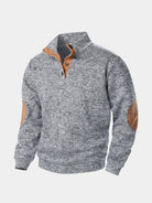 Pullover Lucien a collo alto con toppe ai gomiti - Aurelio Club