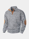 Pullover Lucien a collo alto con toppe ai gomiti - Aurelio Club