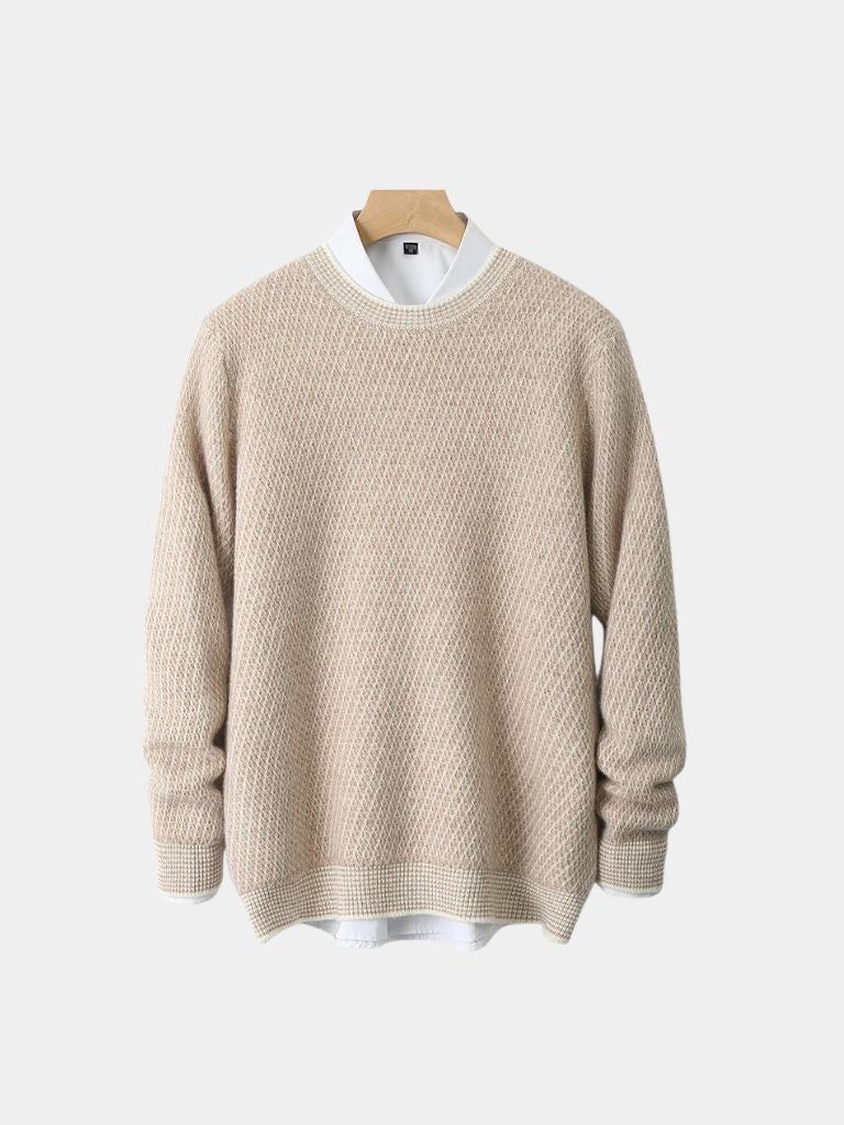 Pullover Skyline girocollo in cashmere - Aurelio Club