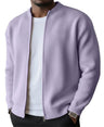 Cardigan uomo a coste con zip