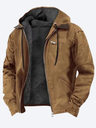 Giacca uomo con fodera in pile e tasche con zip