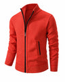 Cardigan uomo in maglia con collo alto e zip