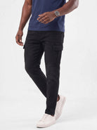 Jeans cargo elasticizzati con taglio affusolato - Aurelio Club
