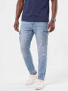 Jeans cargo elasticizzati con taglio affusolato - Aurelio Club