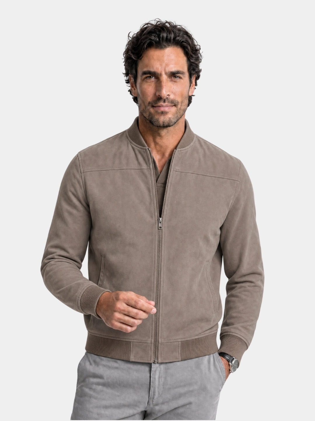 Bomber Ashwood effetto scamosciato - Aurelio Club