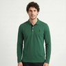 Polo uomo a maniche lunghe in misto cotone