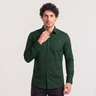 Camicia uomo slim con bottoni a contrasto