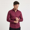 Camicia uomo slim con colletto strutturato