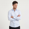 Camicia uomo slim con colletto strutturato