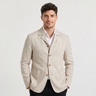 Giacca uomo in lino con tasche applicate