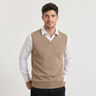 Gilet uomo in maglia con scollo a V