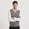 Gilet uomo in maglia con scollo a V