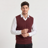 Gilet uomo in maglia con scollo a V