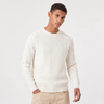 Maglione uomo girocollo lavorato, taglio ampio