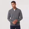 Maglione uomo mezza zip in misto lana e cotone