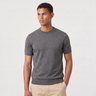 T-shirt uomo in maglia fine di viscosa e poliestere