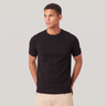 T-shirt uomo in maglia fine di viscosa e poliestere