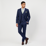 Abito uomo slim fit tre pezzi a un bottone