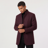 Cappotto uomo in misto lana con collo alto