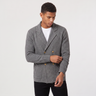 Cardigan uomo doppiopetto con revers