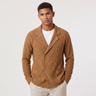 Cardigan uomo doppiopetto con revers
