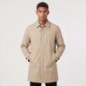 Trench uomo leggero con chiusura nascosta