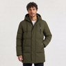 Parka uomo lungo imbottito con cappuccio
