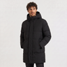 Parka uomo lungo imbottito con cappuccio