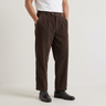 Pantaloni uomo a coste, gamba ampia e pinces