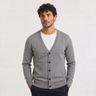 Cardigan uomo ampio con scollo a V e bottoni