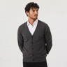 Cardigan uomo ampio con scollo a V e bottoni