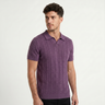 Polo uomo traforata in misto cotone