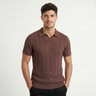 Polo uomo traforata in misto cotone