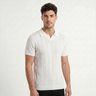 Polo uomo traforata in misto cotone