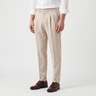 Pantaloni uomo a vita alta con pinces