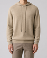 Maglione uomo in lana con cappuccio e coulisse
