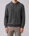 Maglione uomo in lana con cappuccio e coulisse