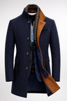 Cappotto uomo monopetto in misto lana