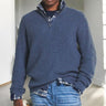 Pullover uomo con mezza zip e vestibilità regolare