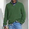 Pullover uomo con mezza zip e vestibilità regolare
