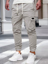Pantaloni cargo uomo con coulisse in vita